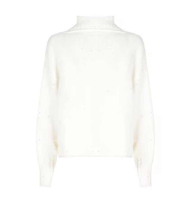 Maglia Collo Alto Micropaillettes