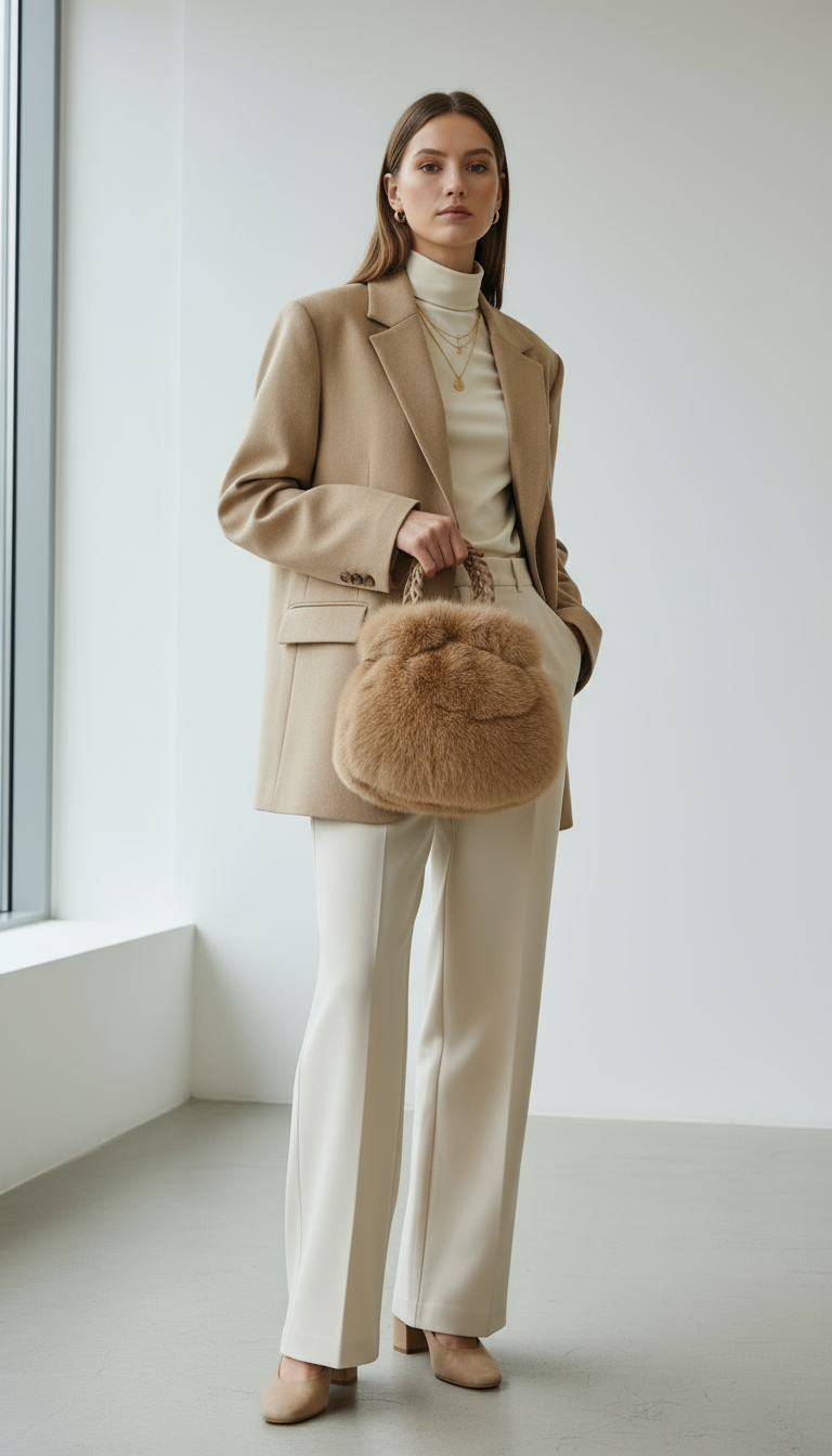 Borsa Eco pelliccia Sacco