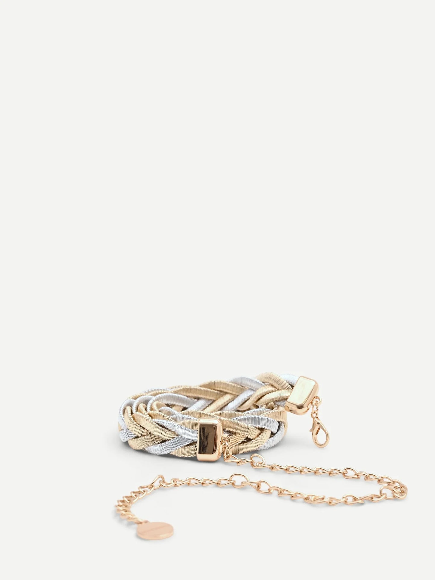 Cintura Gioiello oro con intreccio metallico
