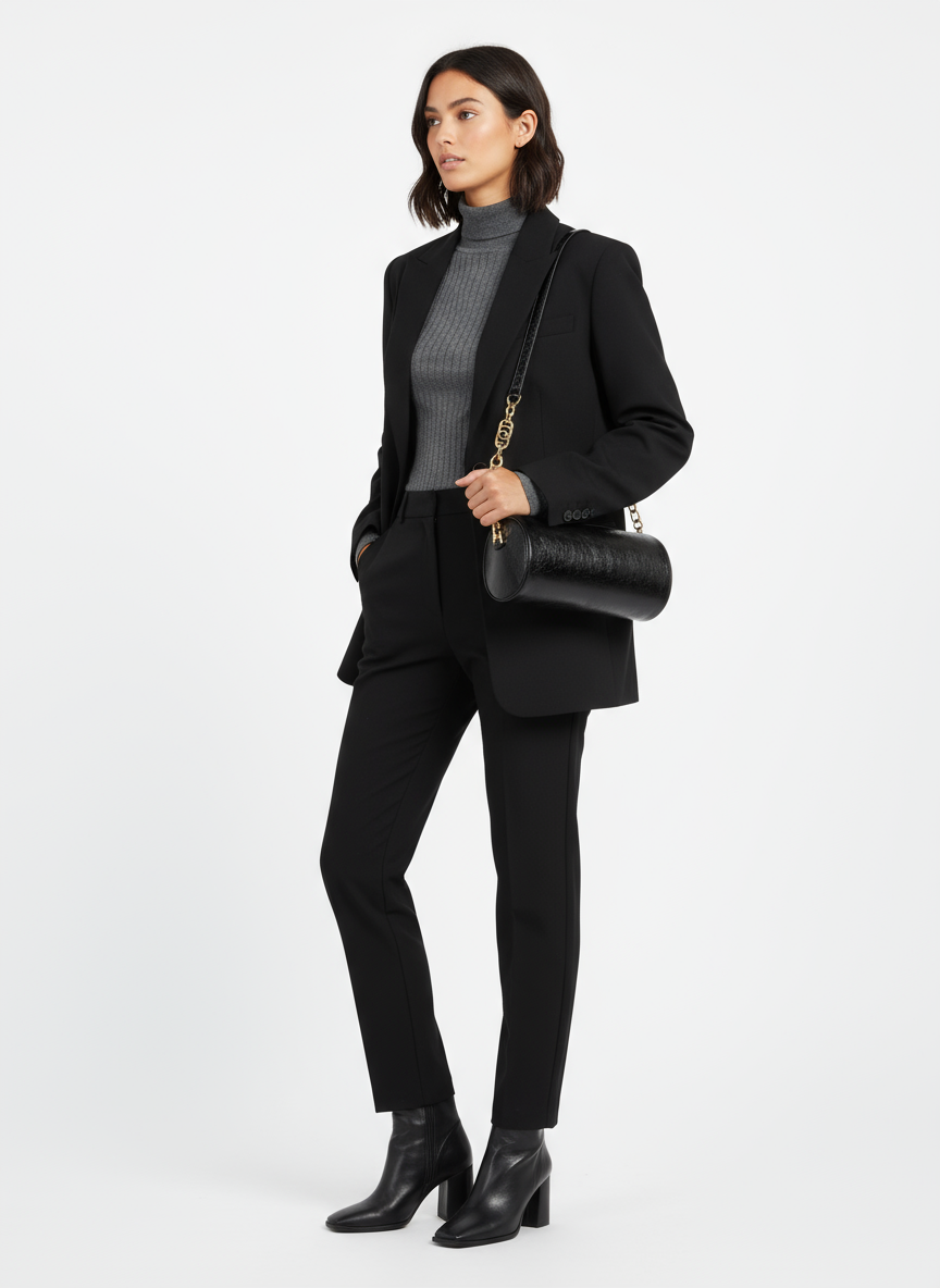 Borsa Cilindro Effetto Invecchiato con Tracolle Intercambiabili