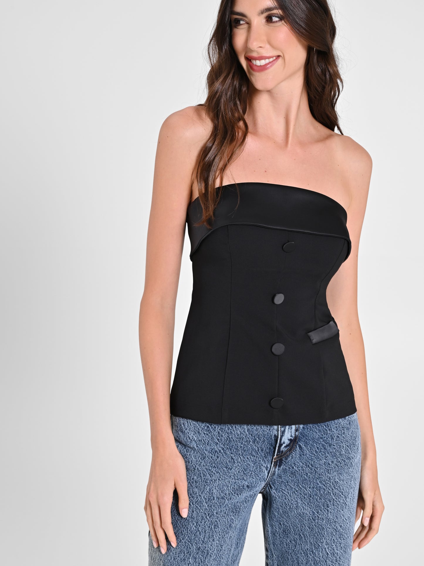 Bustino inserti in Raso