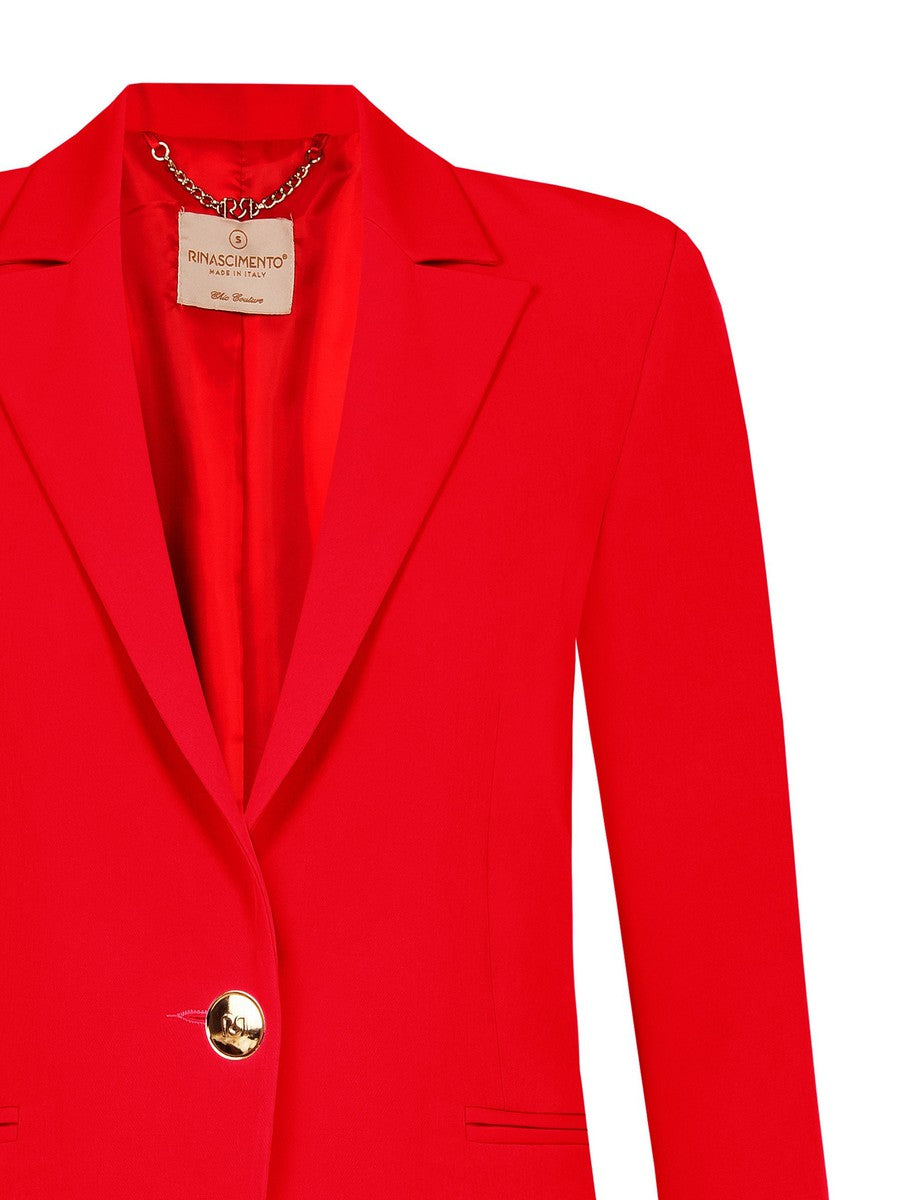 Blazer Monopetto in Tessuto Tecnico