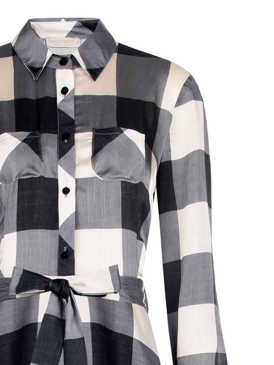 Abito Chemisier a Ruota con Mini Tasche