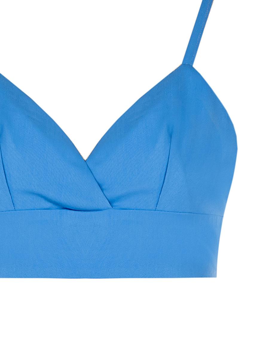 Top Bralette con Elastico Arricciato Dietro