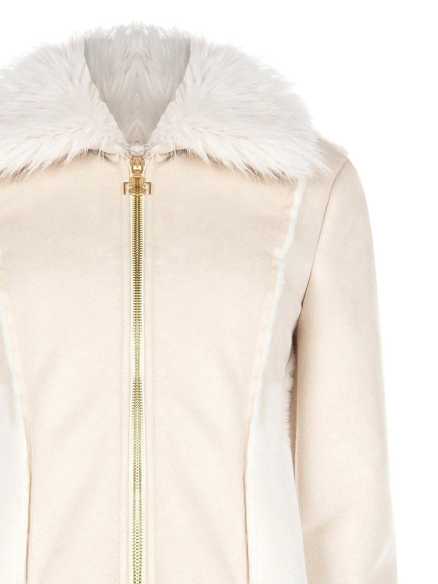 Montone Corto Sfiancato Pelliccia Sintetica