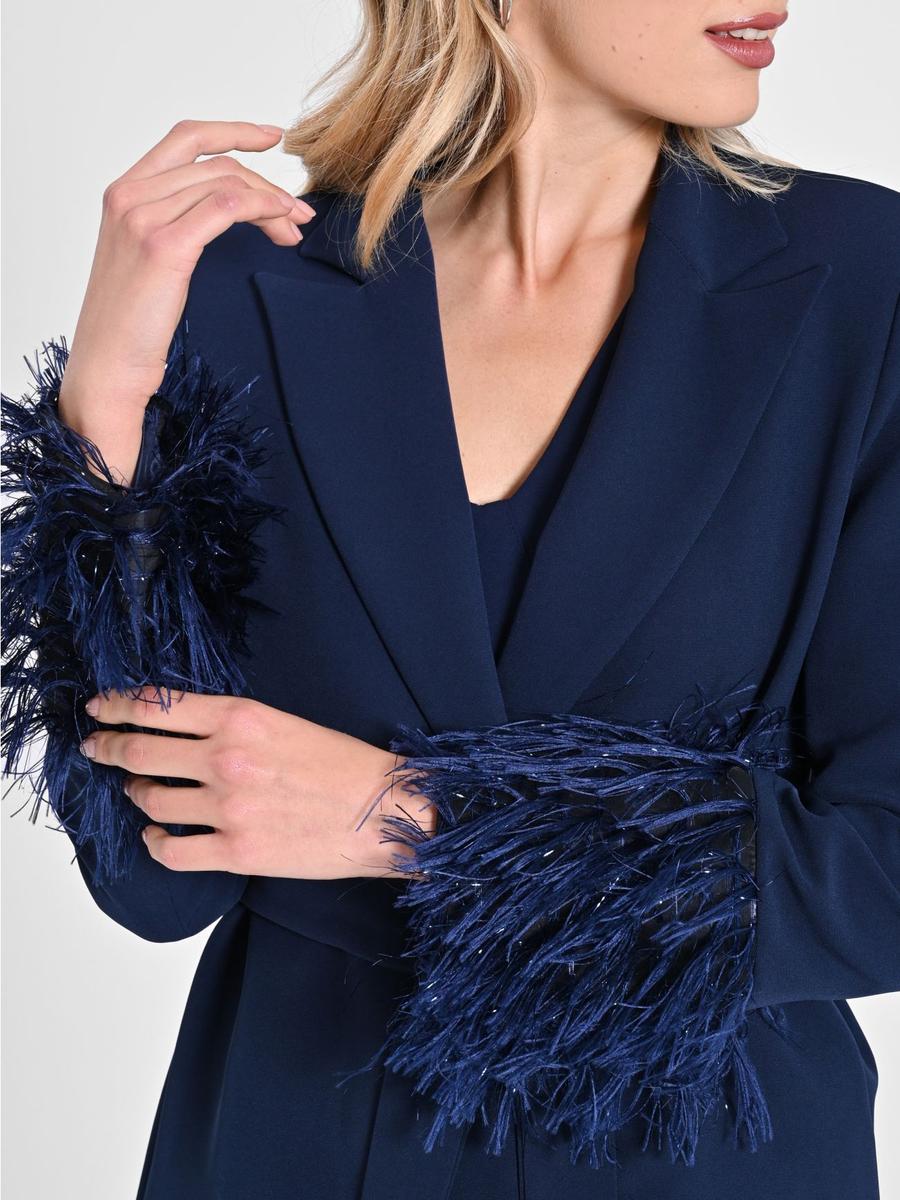 Giacca Piume Lurex
