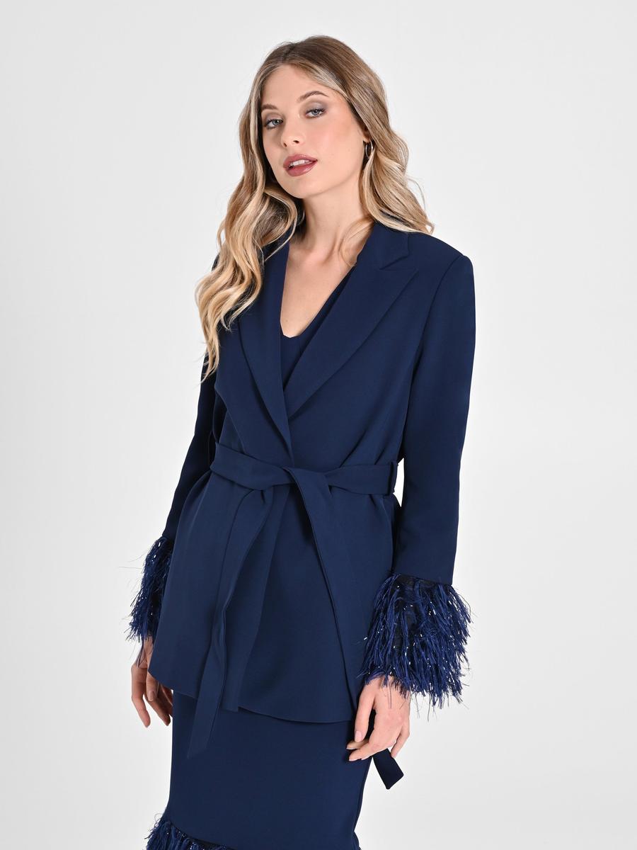 Giacca Piume Lurex