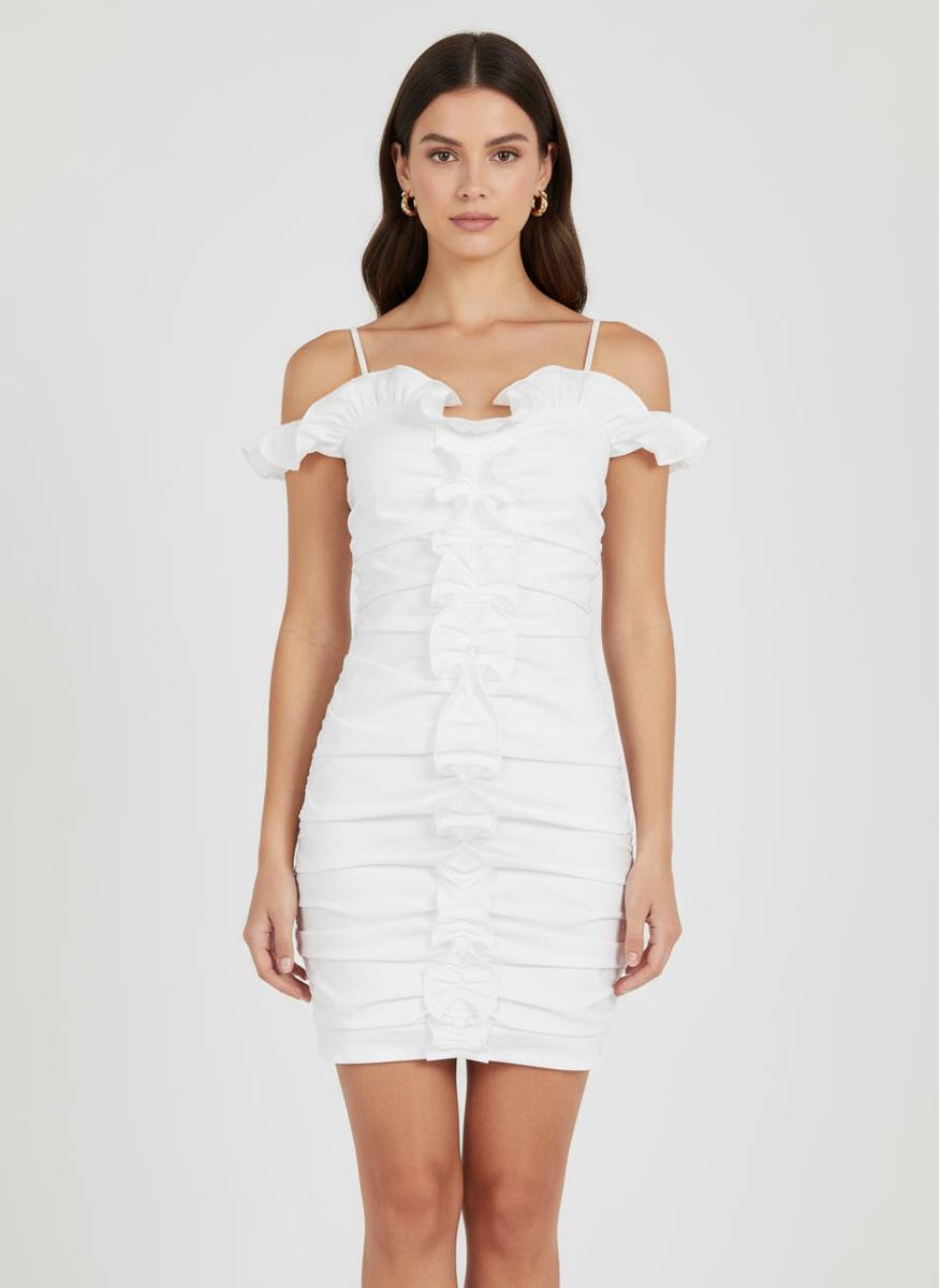 Abito Cotone Rouche