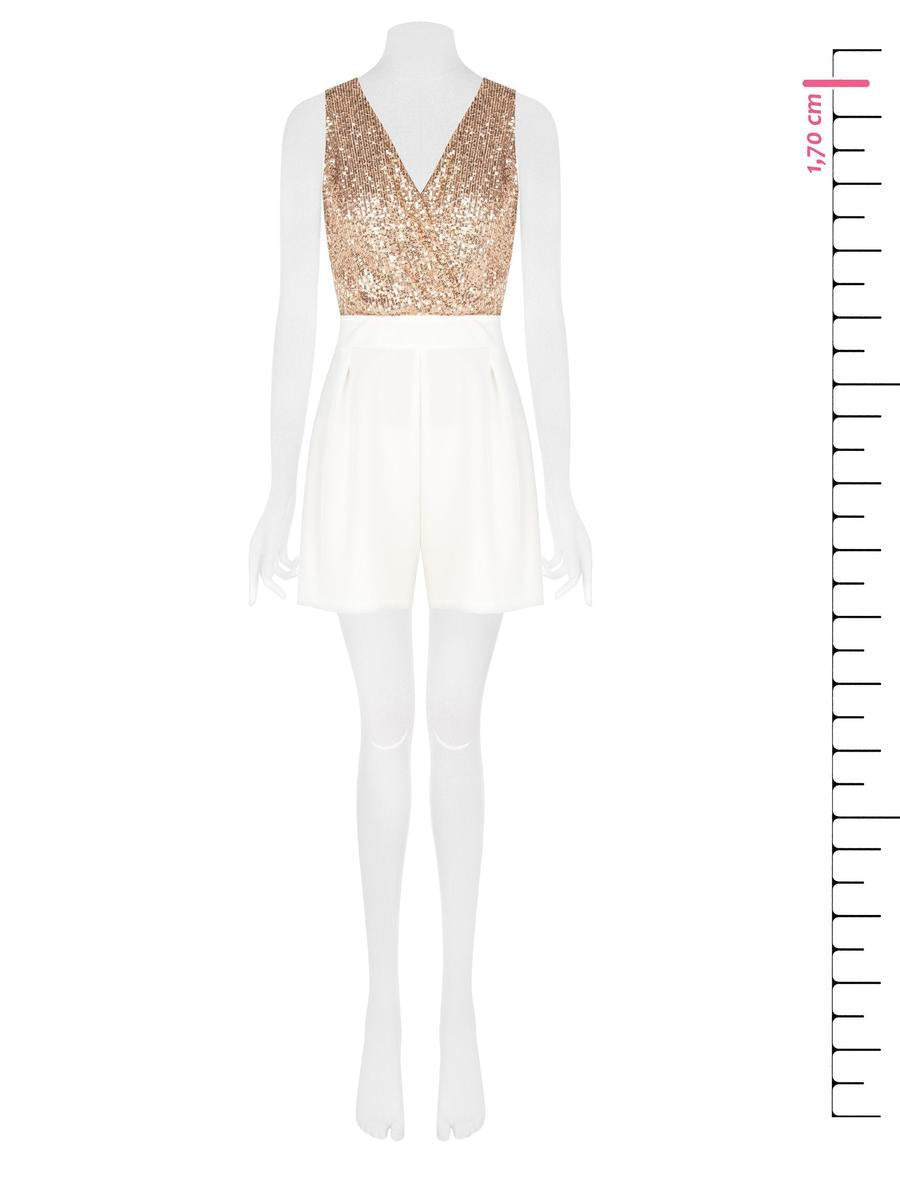 Tuta Corta Doppio Scollo a V