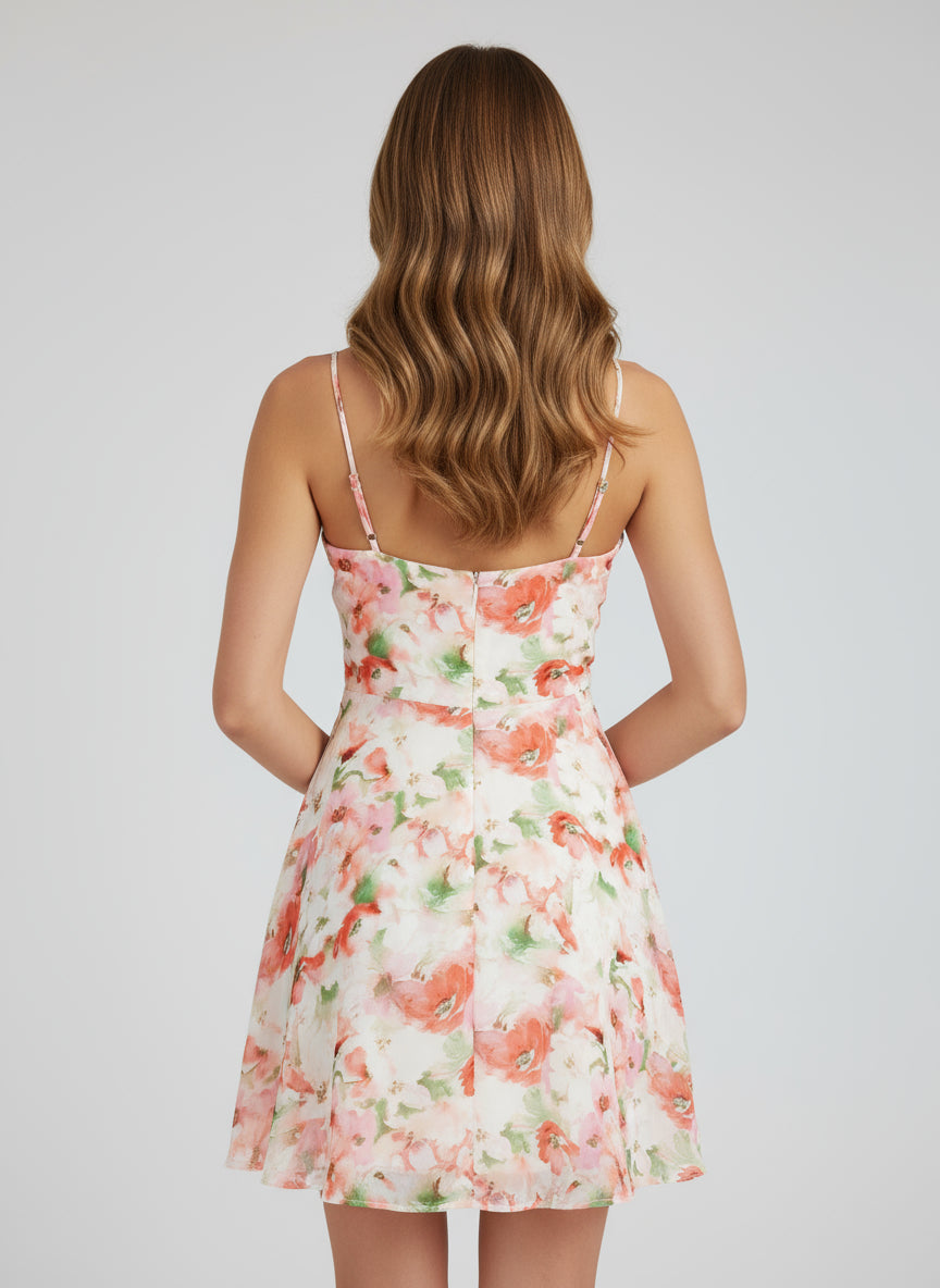 Abito Corto Bustier a Ruota