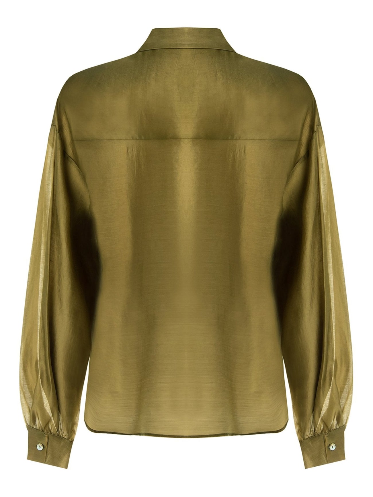 Camicia Ampia Semitrasparente con Tasche