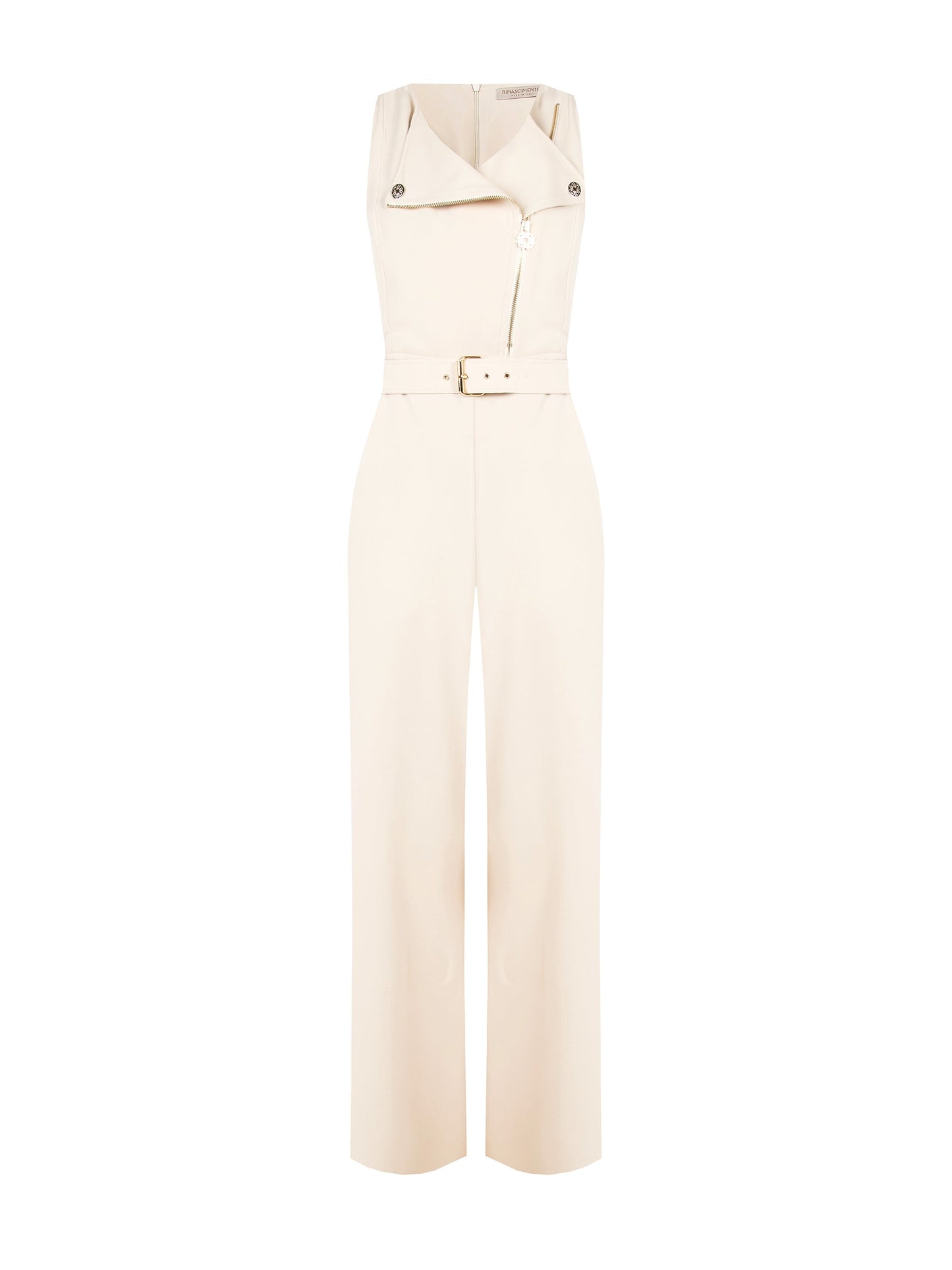 Tuta Stile Chiodo in Bi-Stretch con Cintura