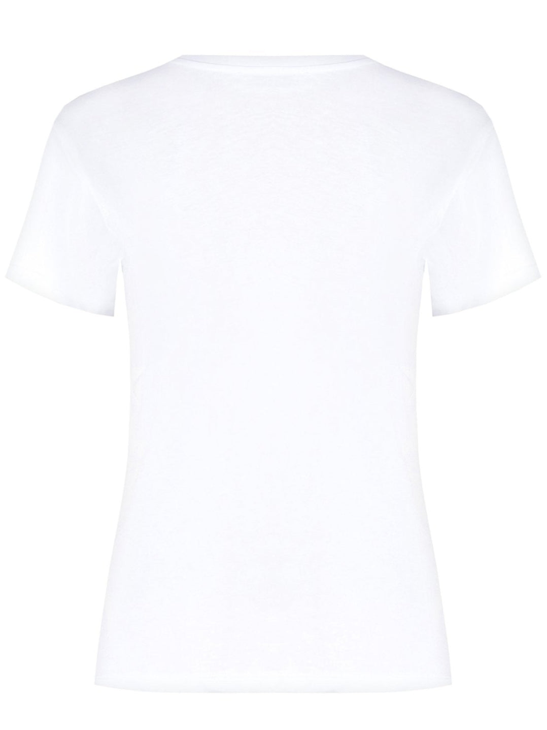 T-shirt Regular in Cotone con Stampa Donna con Collier in Perle