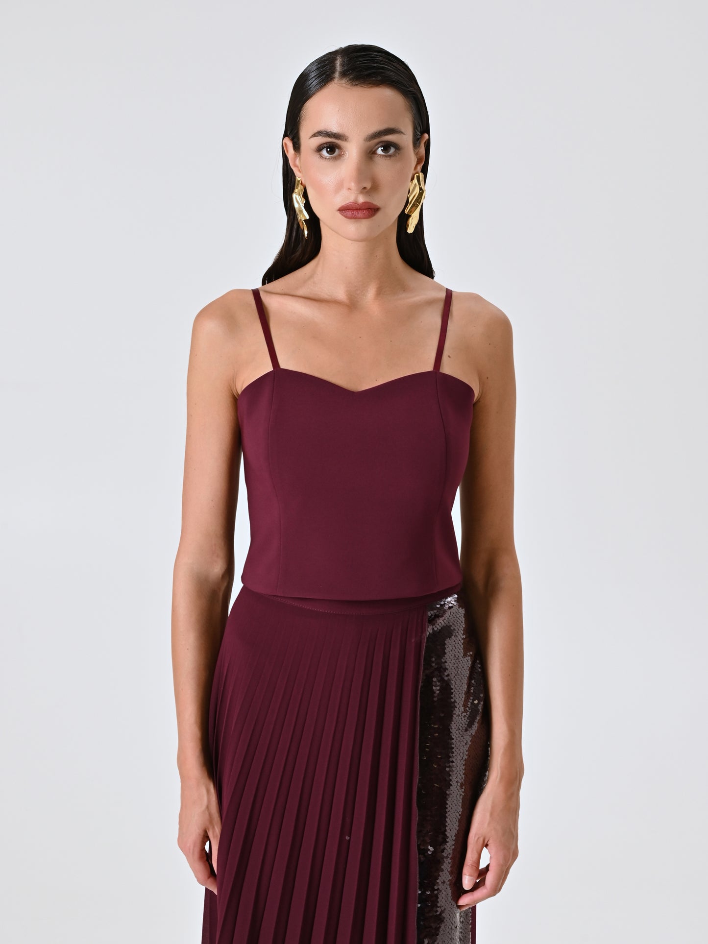 Top Bustier in Tessuto Tecnico