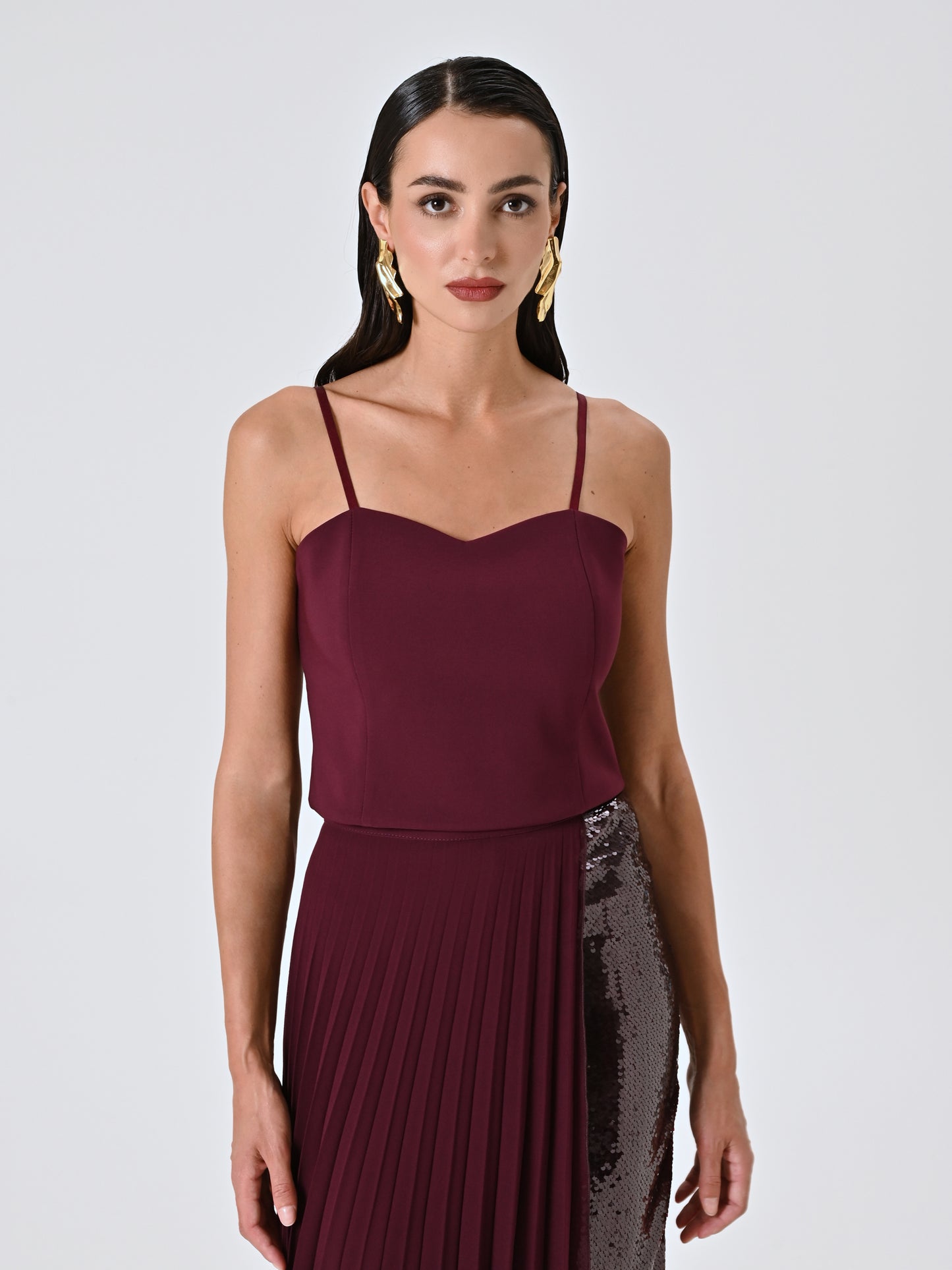 Top Bustier in Tessuto Tecnico