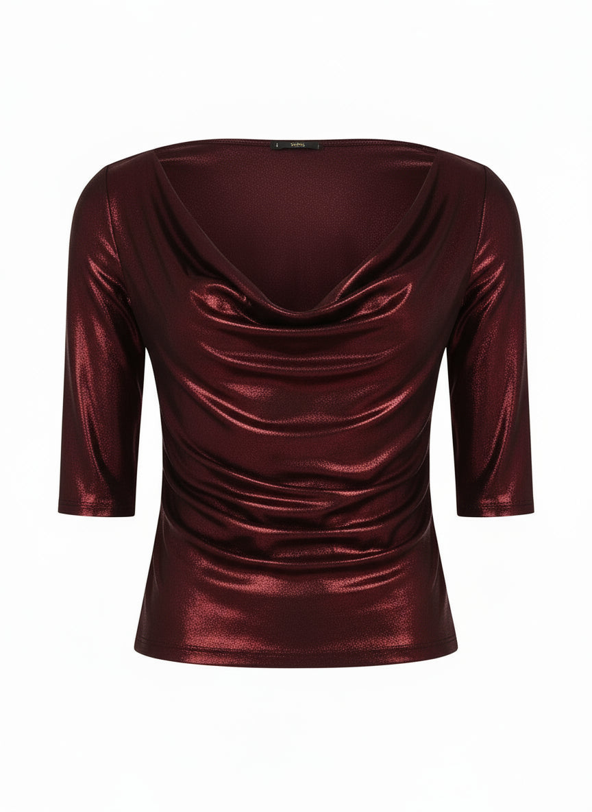 Blusa Placcata Manica 3/4