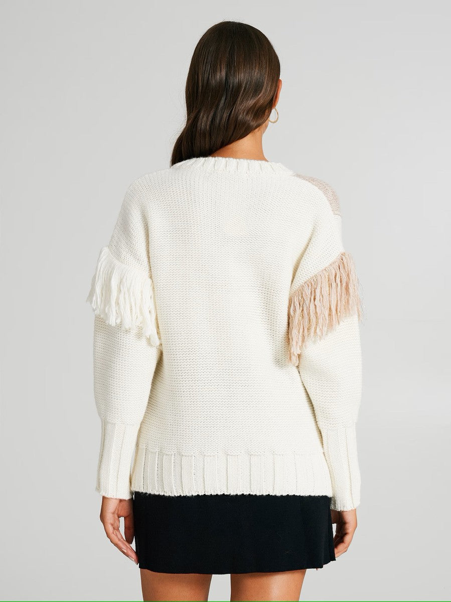 Maglione con Frange