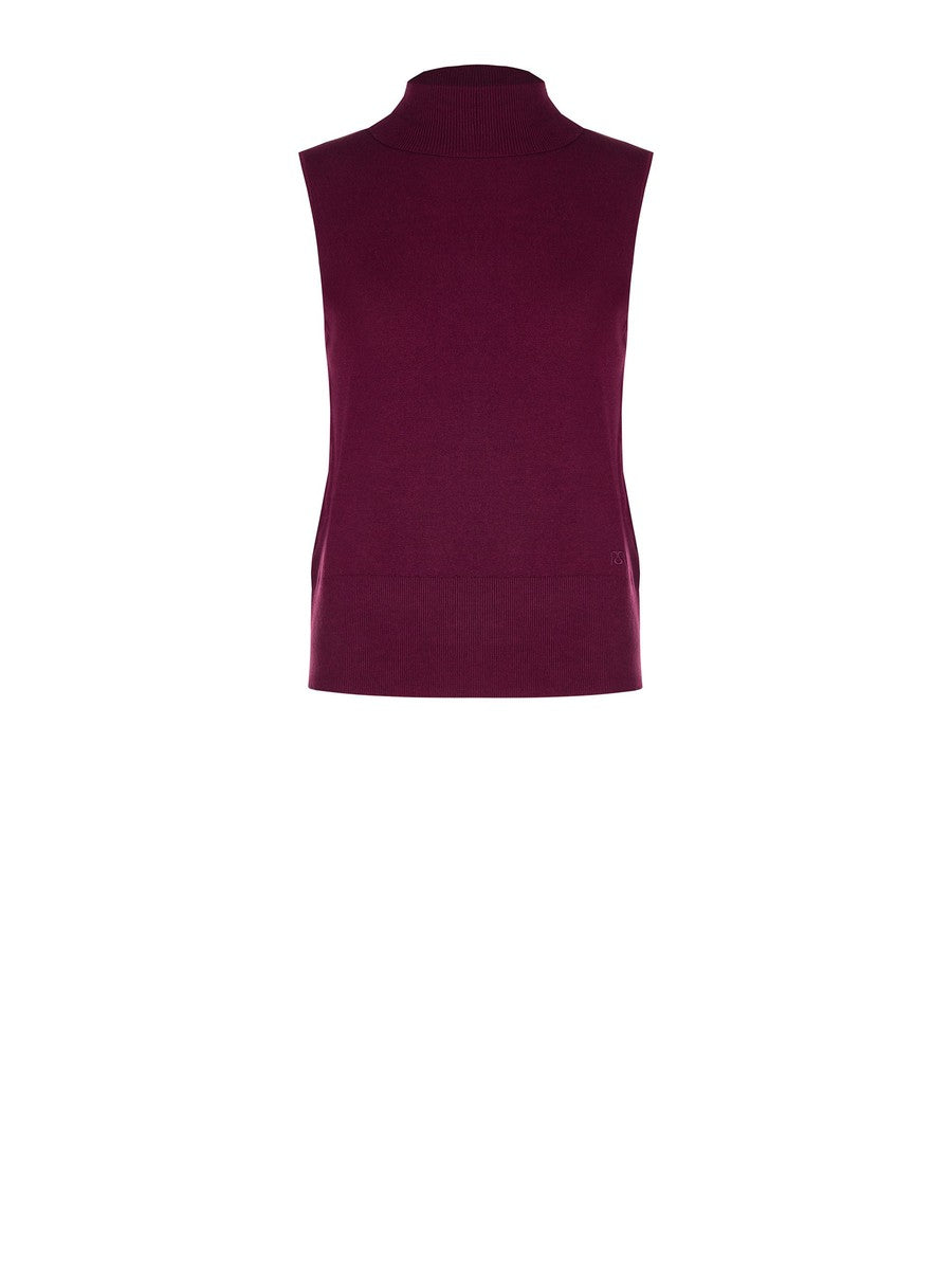 Maglia dolcevita smanicata