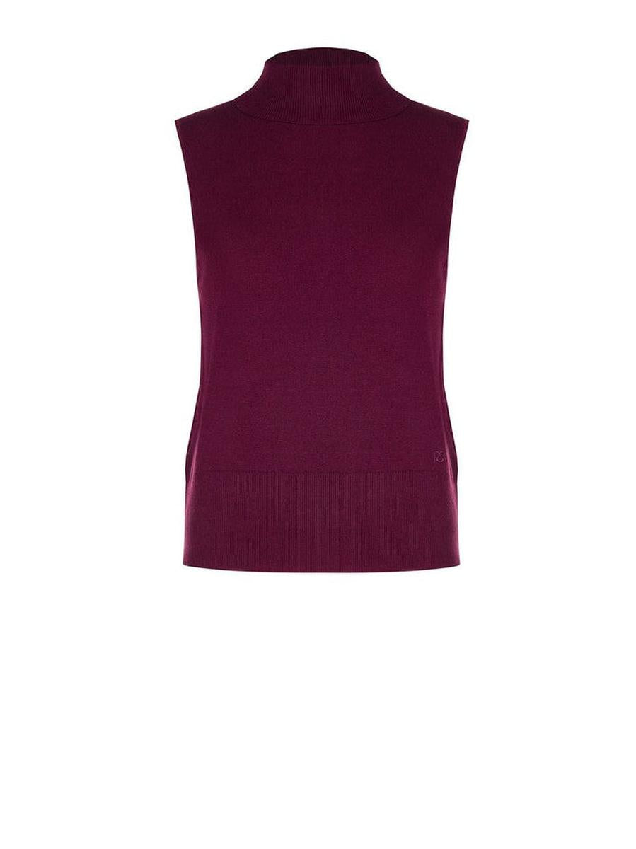 Maglia dolcevita smanicata