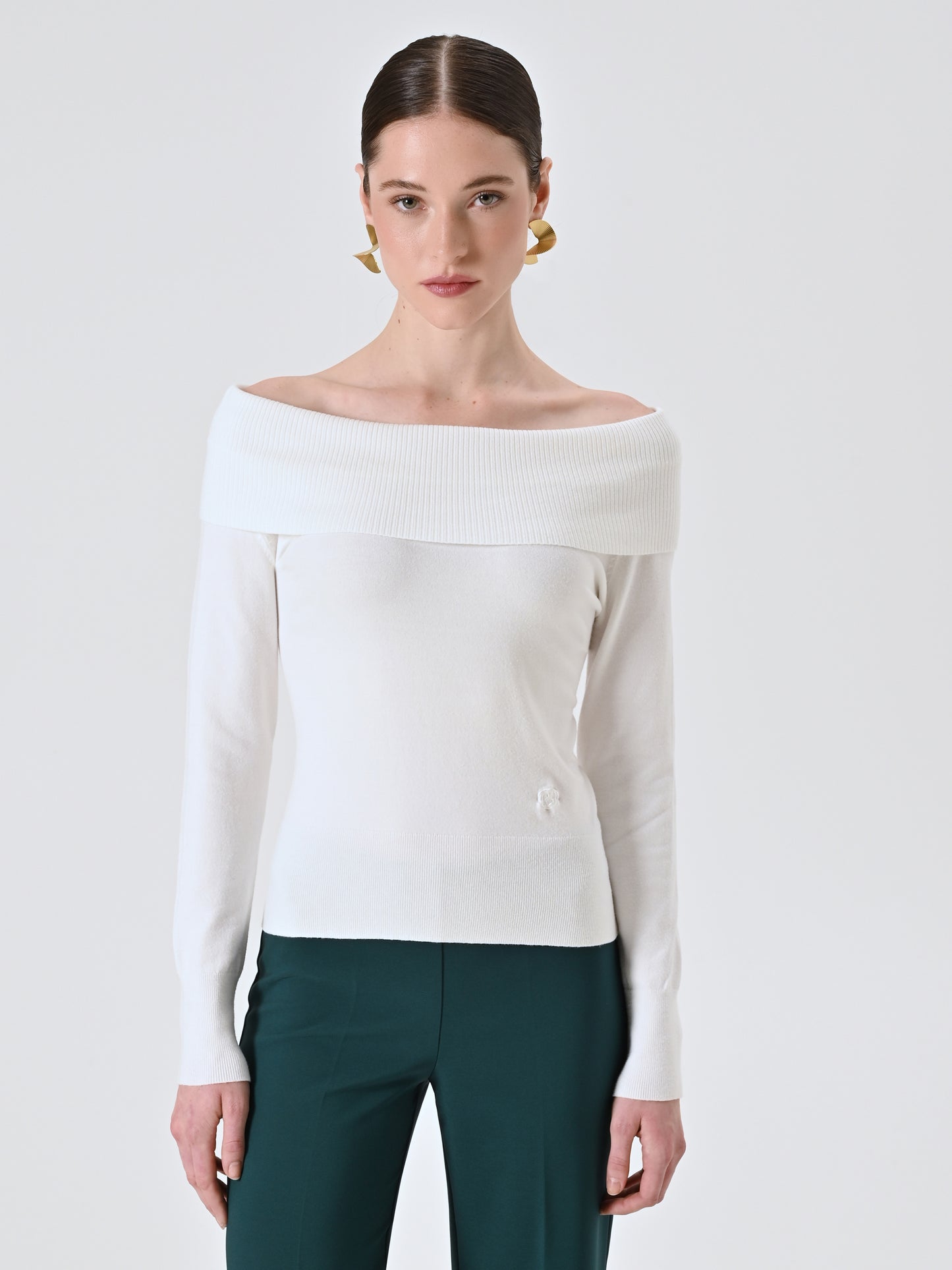 Maglia con Collo Ribaltato