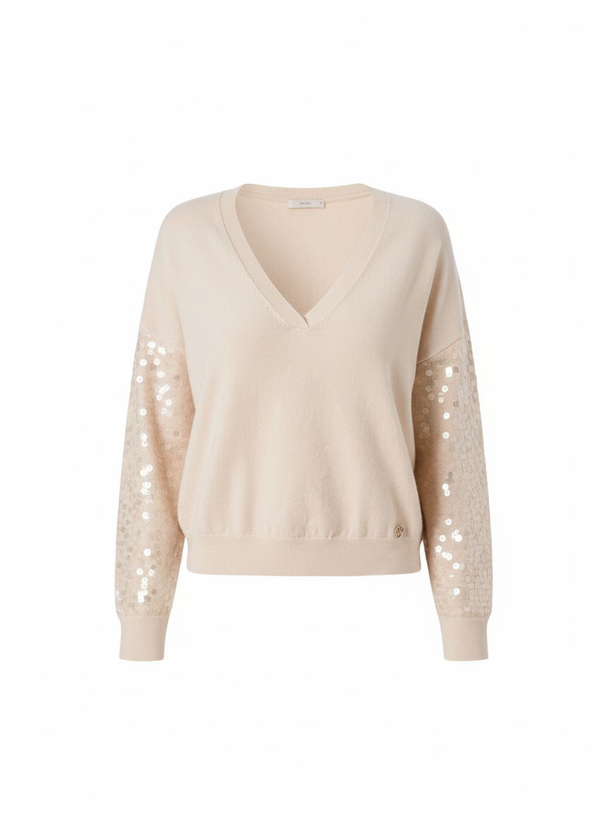 Maglia con Maniche Paillettes