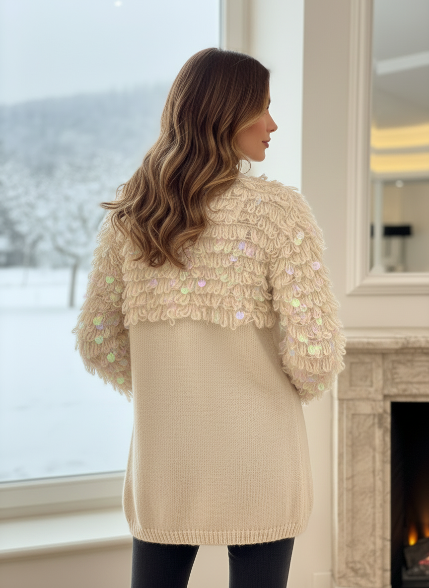 Cardigan Frange