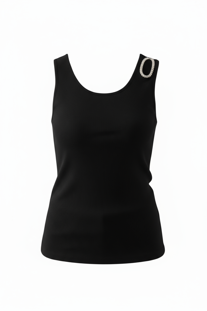 Top a Costine con spallina Gioiello