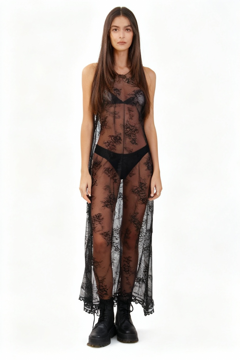 Abito Sottoveste In Pizzo