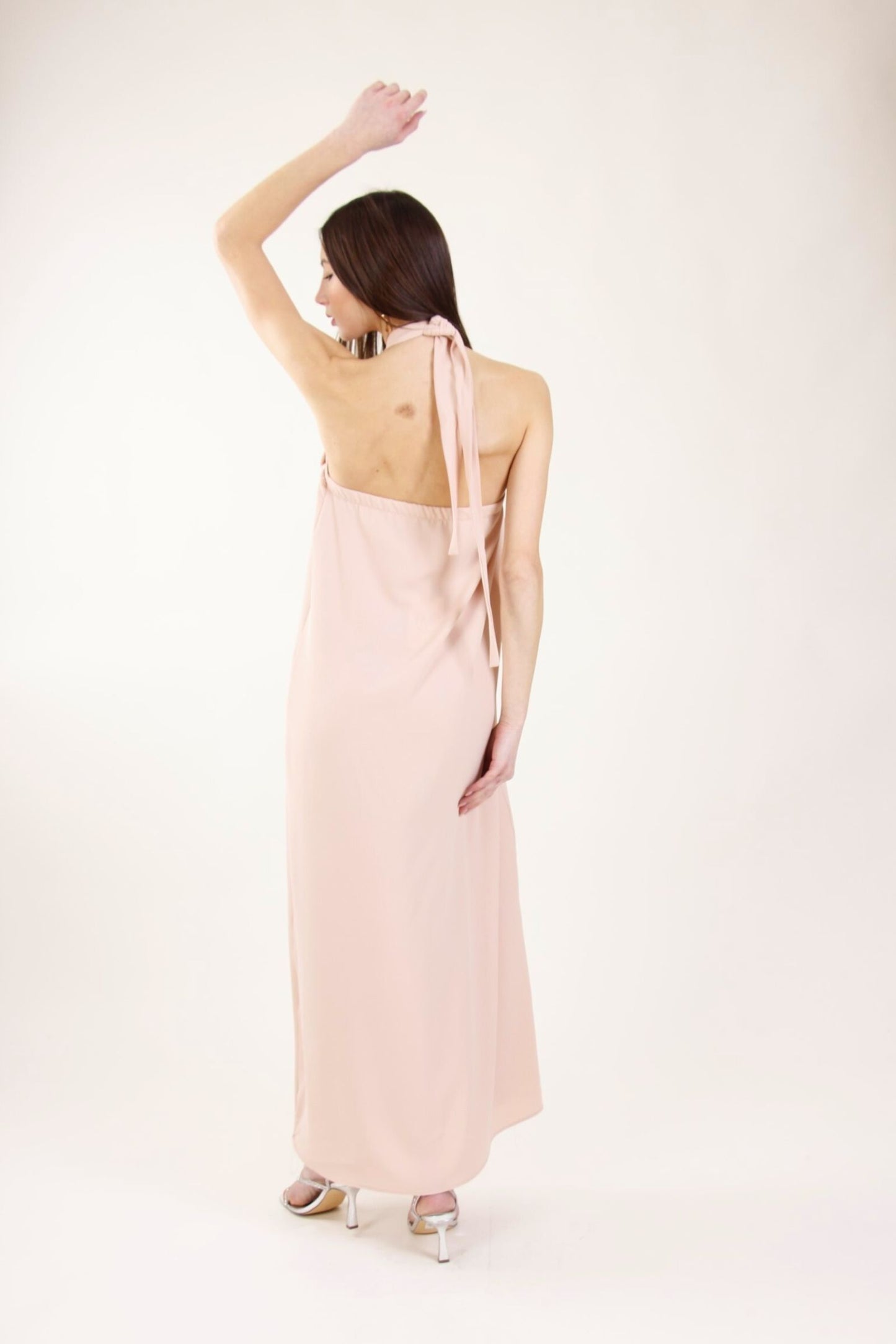 Abito Lungo con Scollo Incrociato