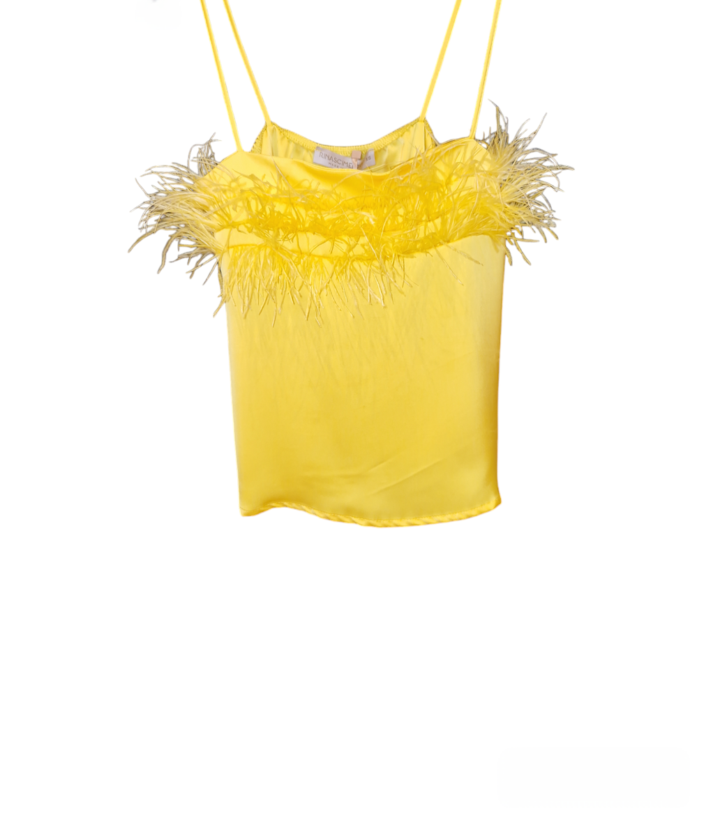 Top con Piume
