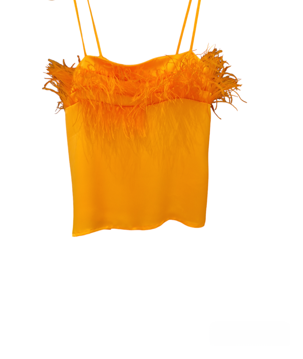 Top con Piume