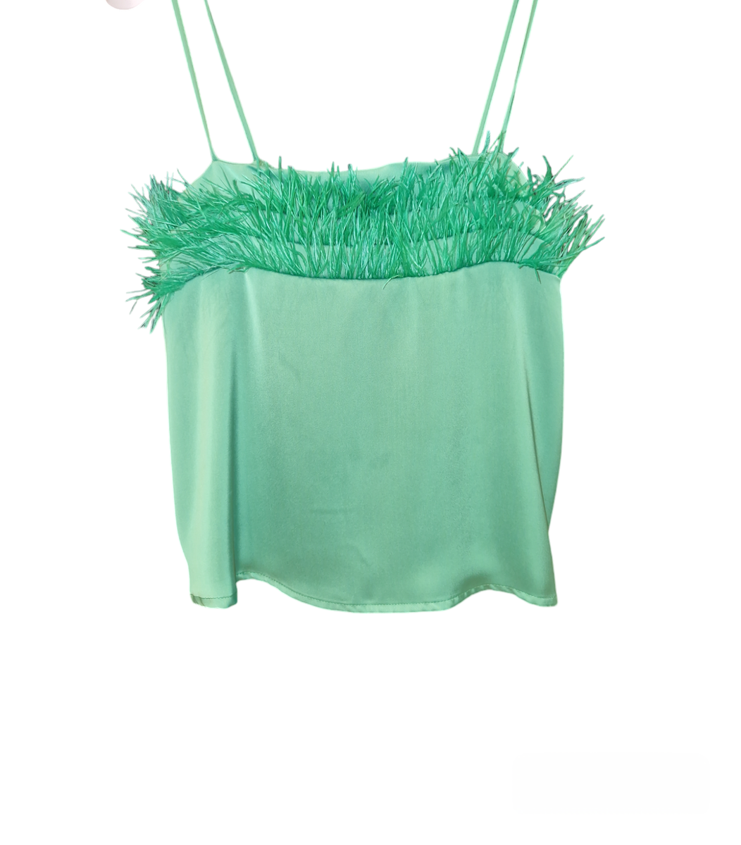 Top con Piume