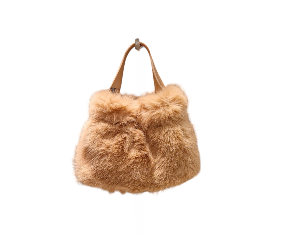 Borsa Pelliccia Manico Pelle – Mitica