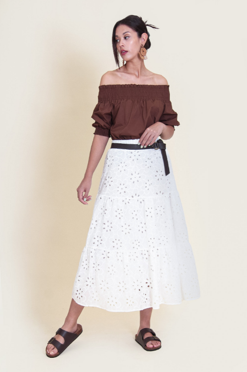 Top Scollo Barca Cotone