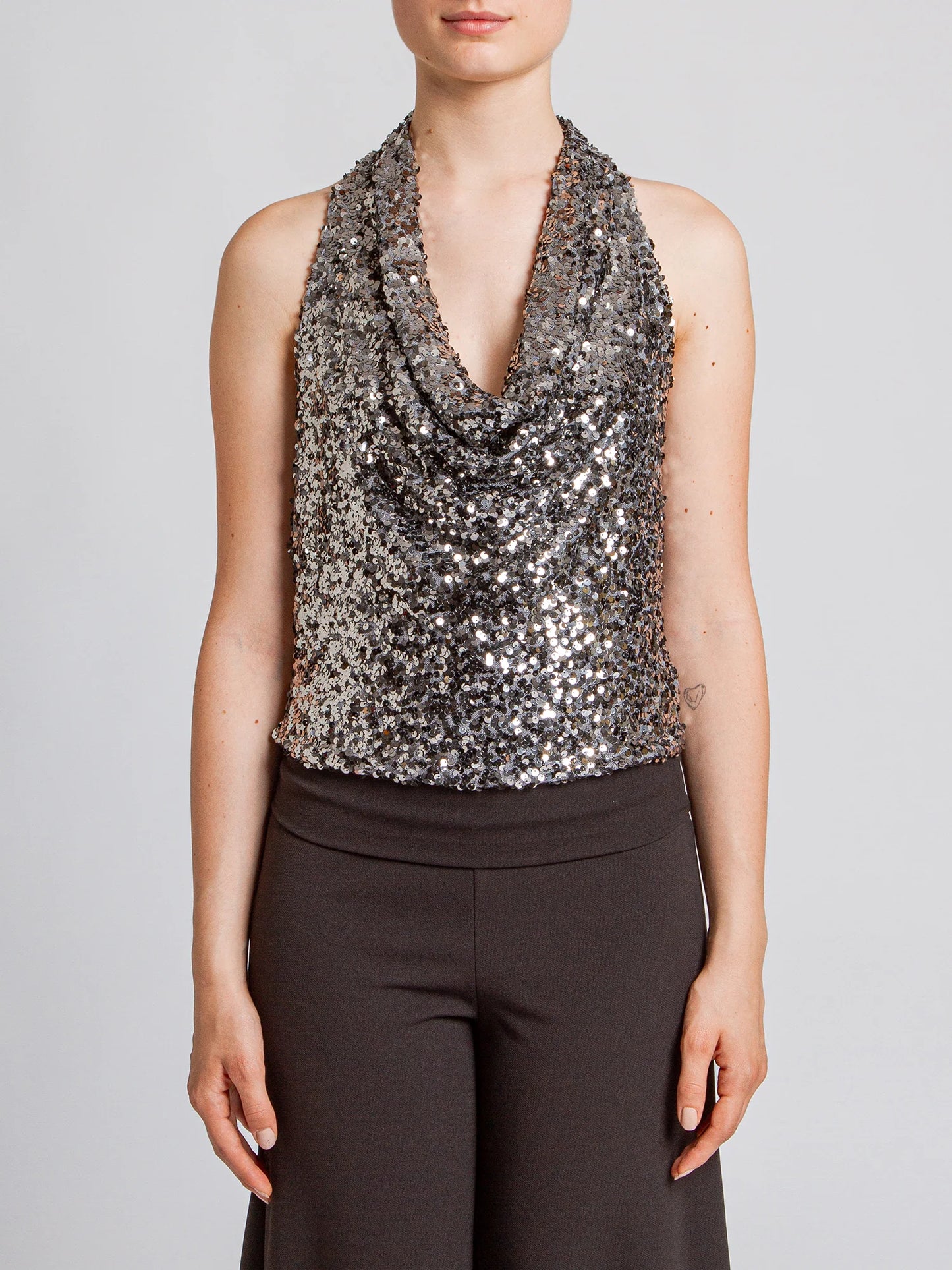 Top Full Paillettes Scollo Marilyn