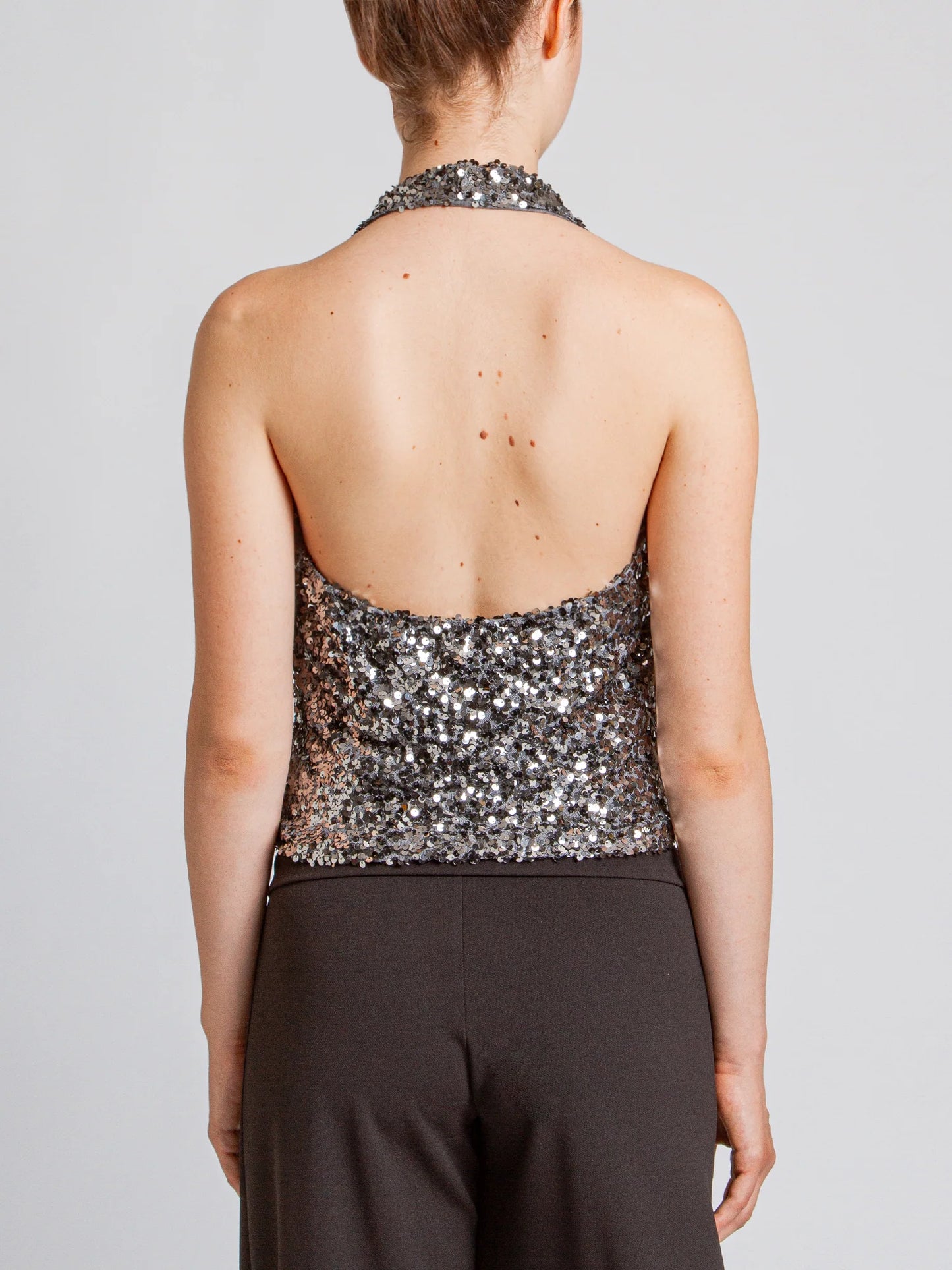 Top Full Paillettes Scollo Marilyn