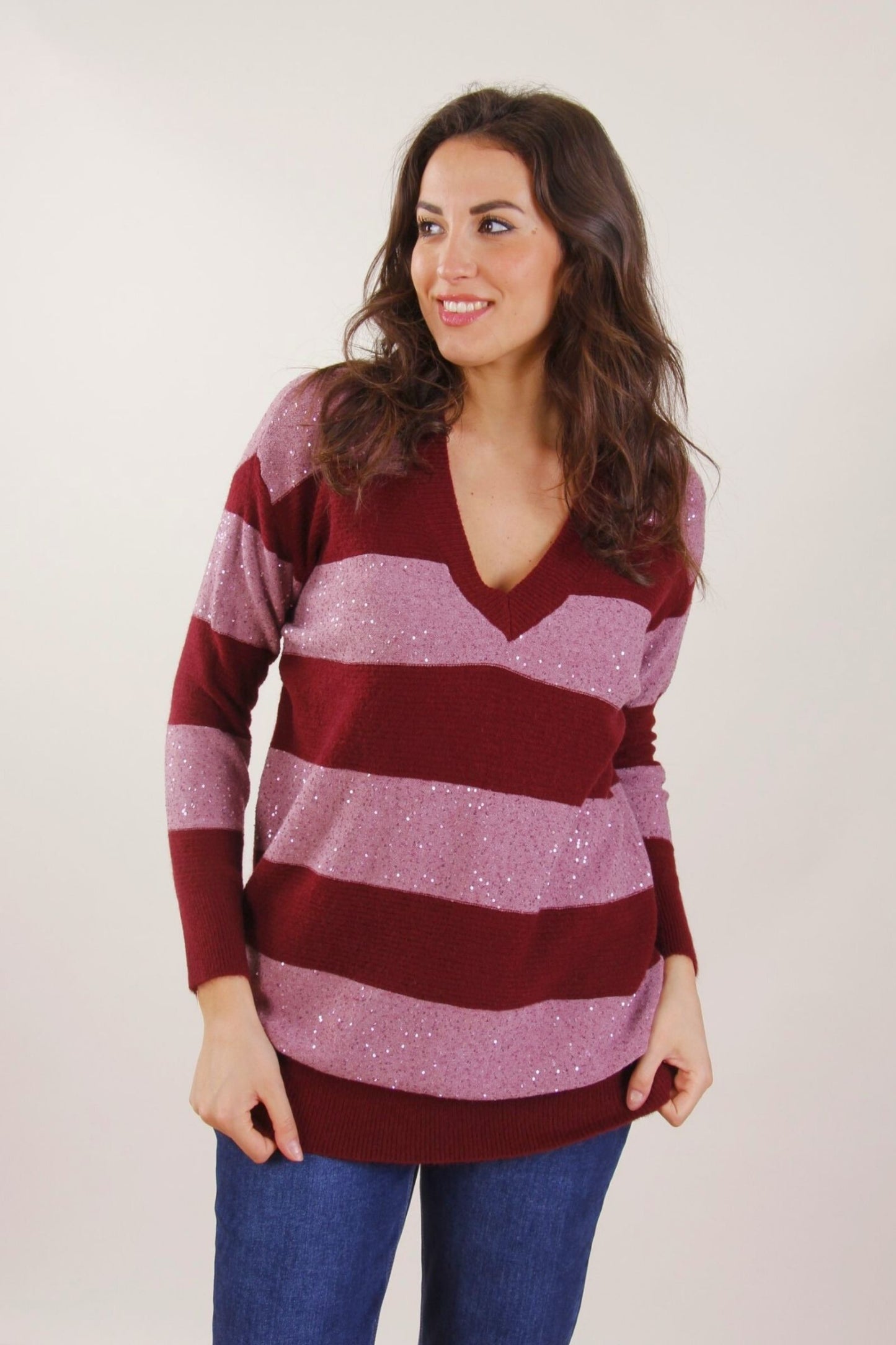 Maglione Oversize con scollo V