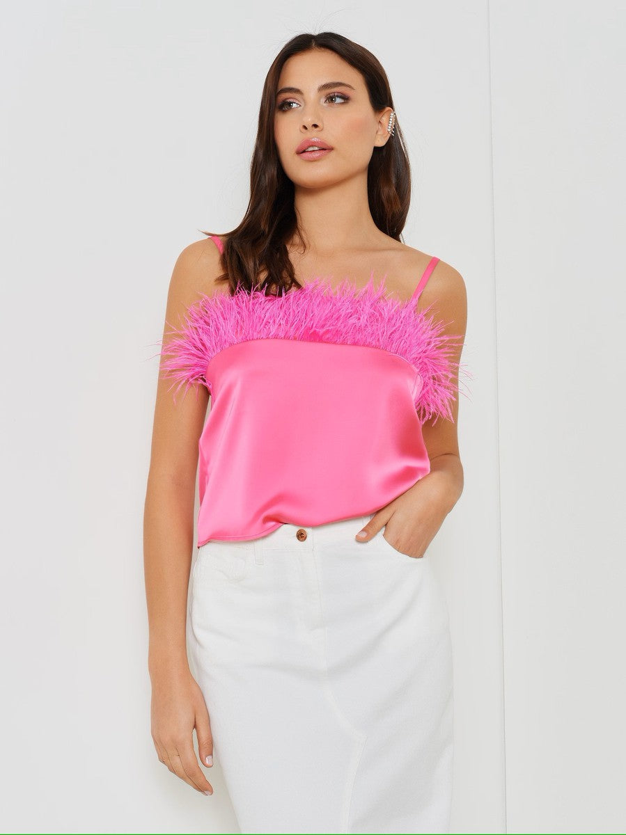 Top con Piume