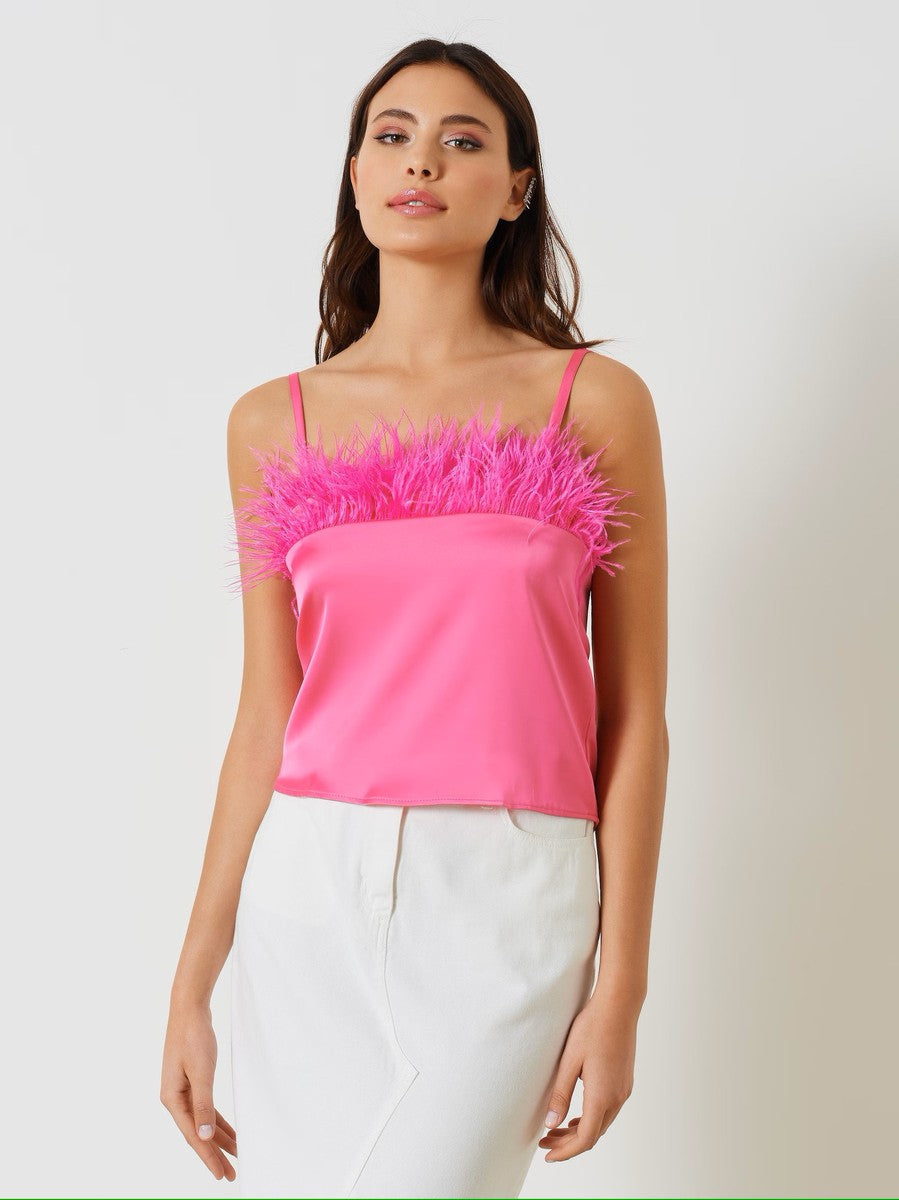 Top con Piume