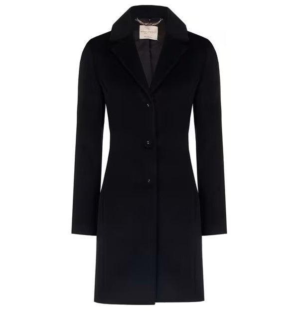Cappotto con Collo effetto Pelliccia Removibile