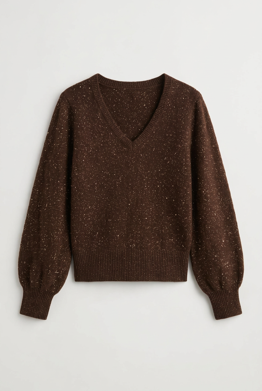 Pullover Scollo a V Glitter
