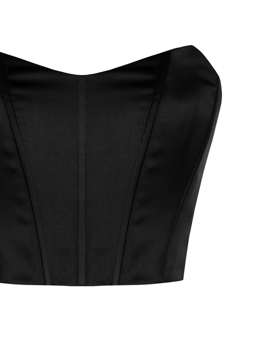 Top Bustier in Satin