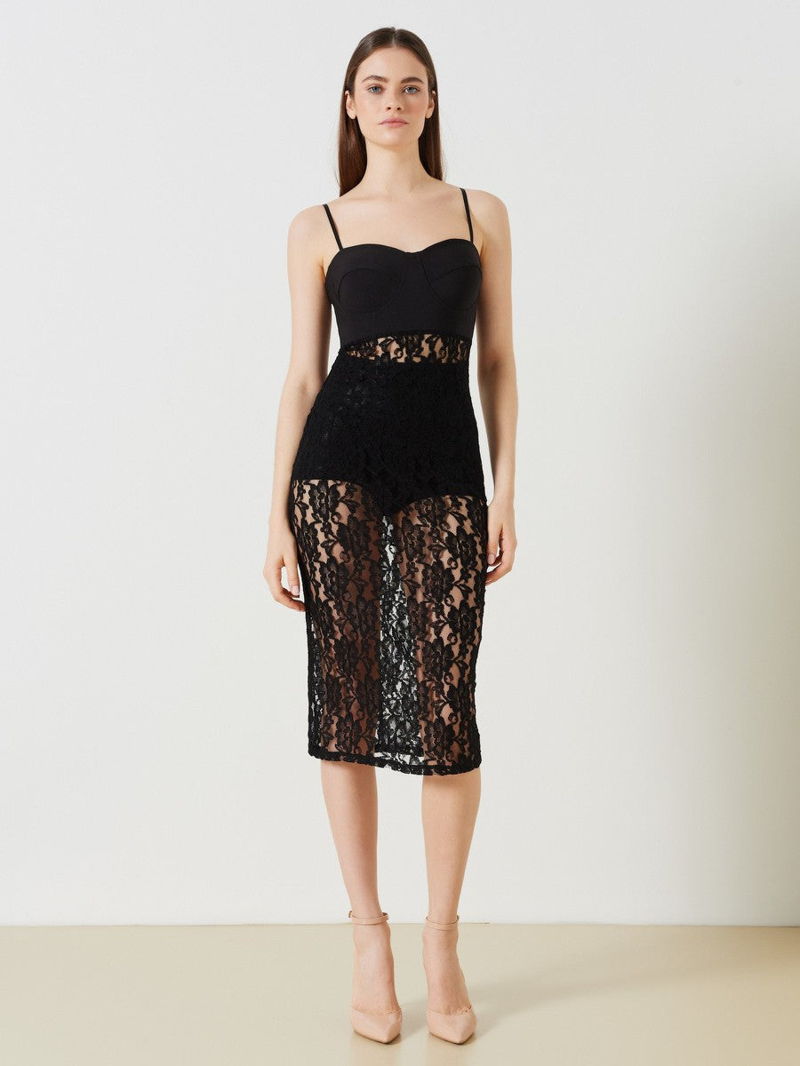 Vestito in Pizzo Trasparente