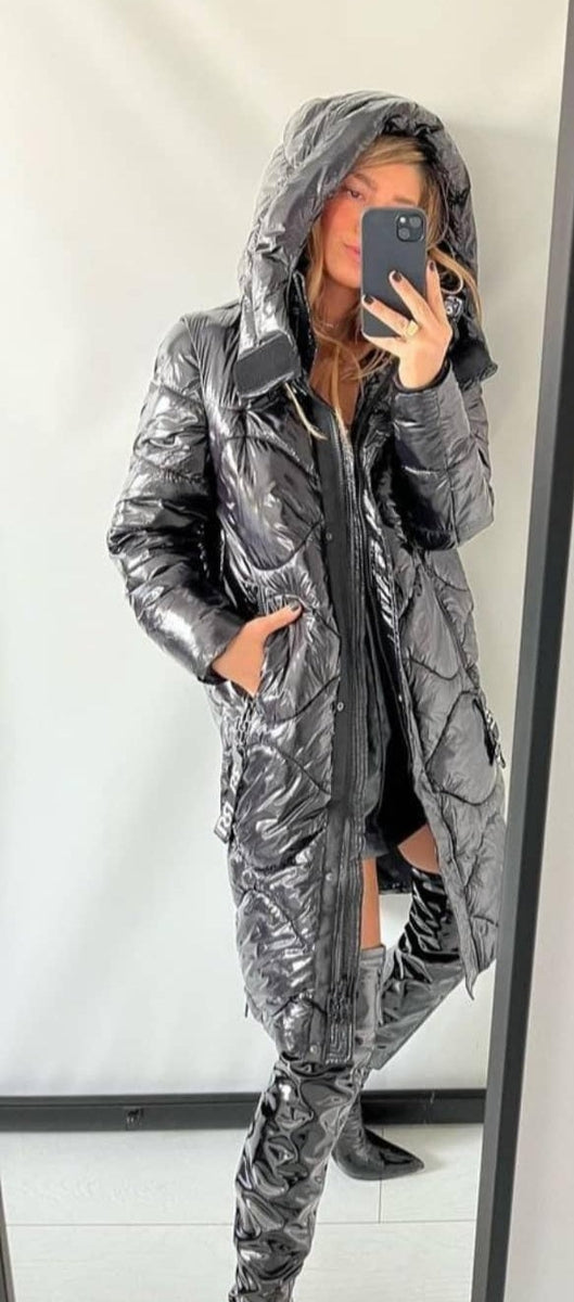 Piumino Lungo Lucido