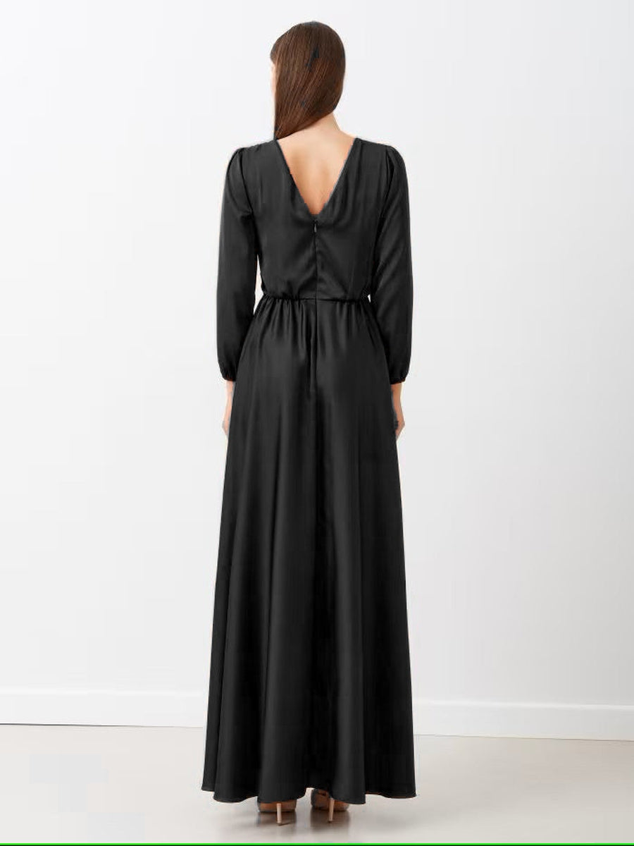Abito Lungo in Satin