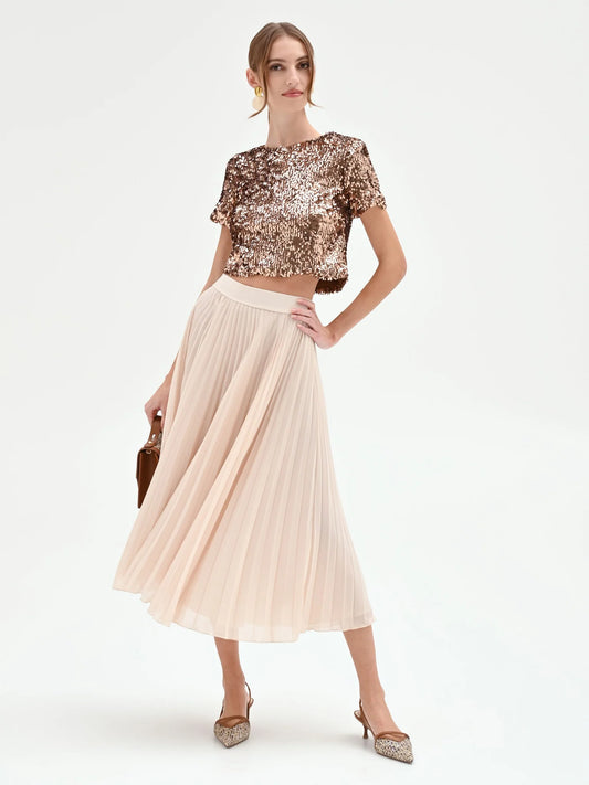 Gonna Midi Plissettata