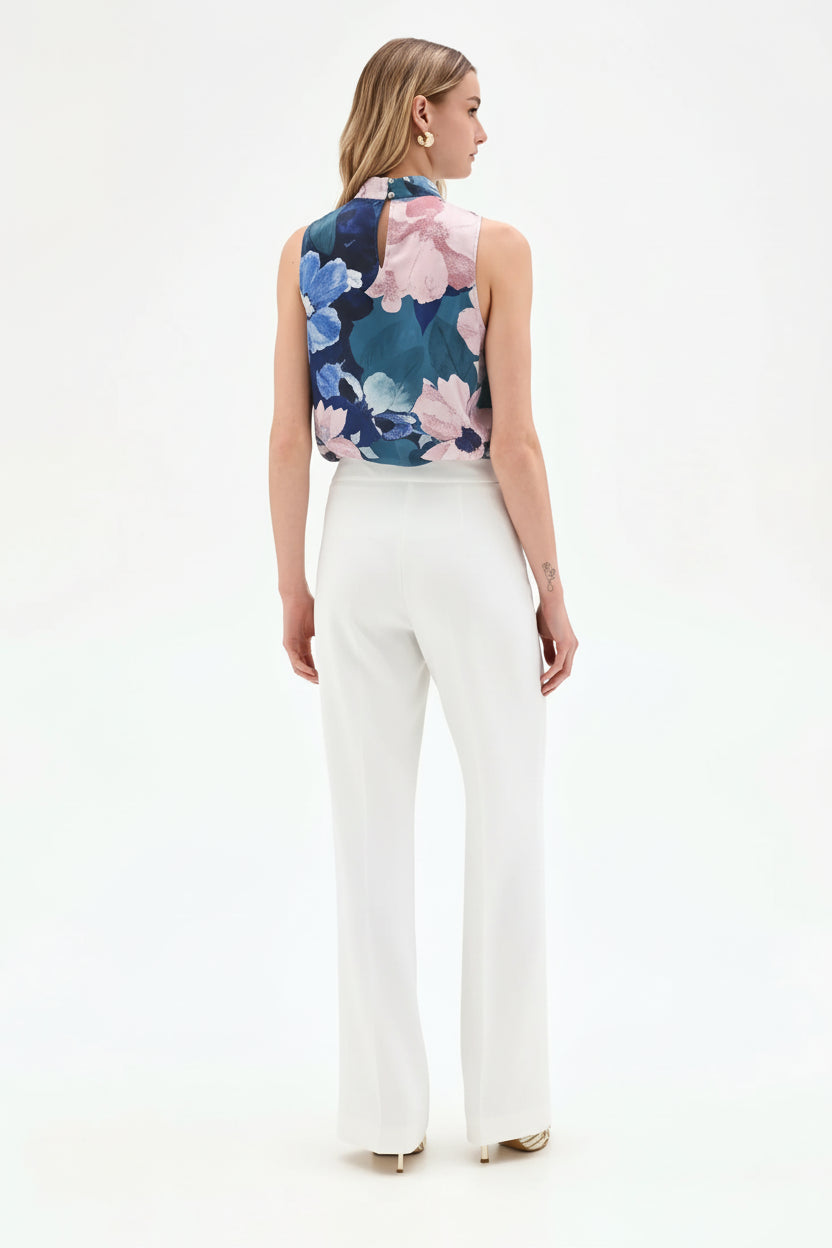 Pantaloni Palazzo in Cadi a Vita Alta