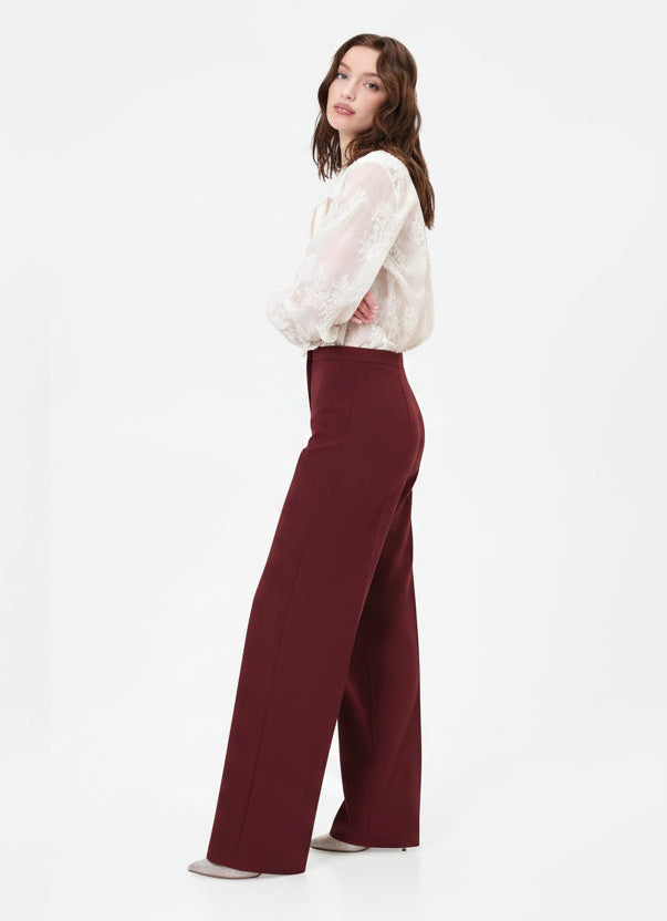 Pantalone a Palazzo con Piega Stirata