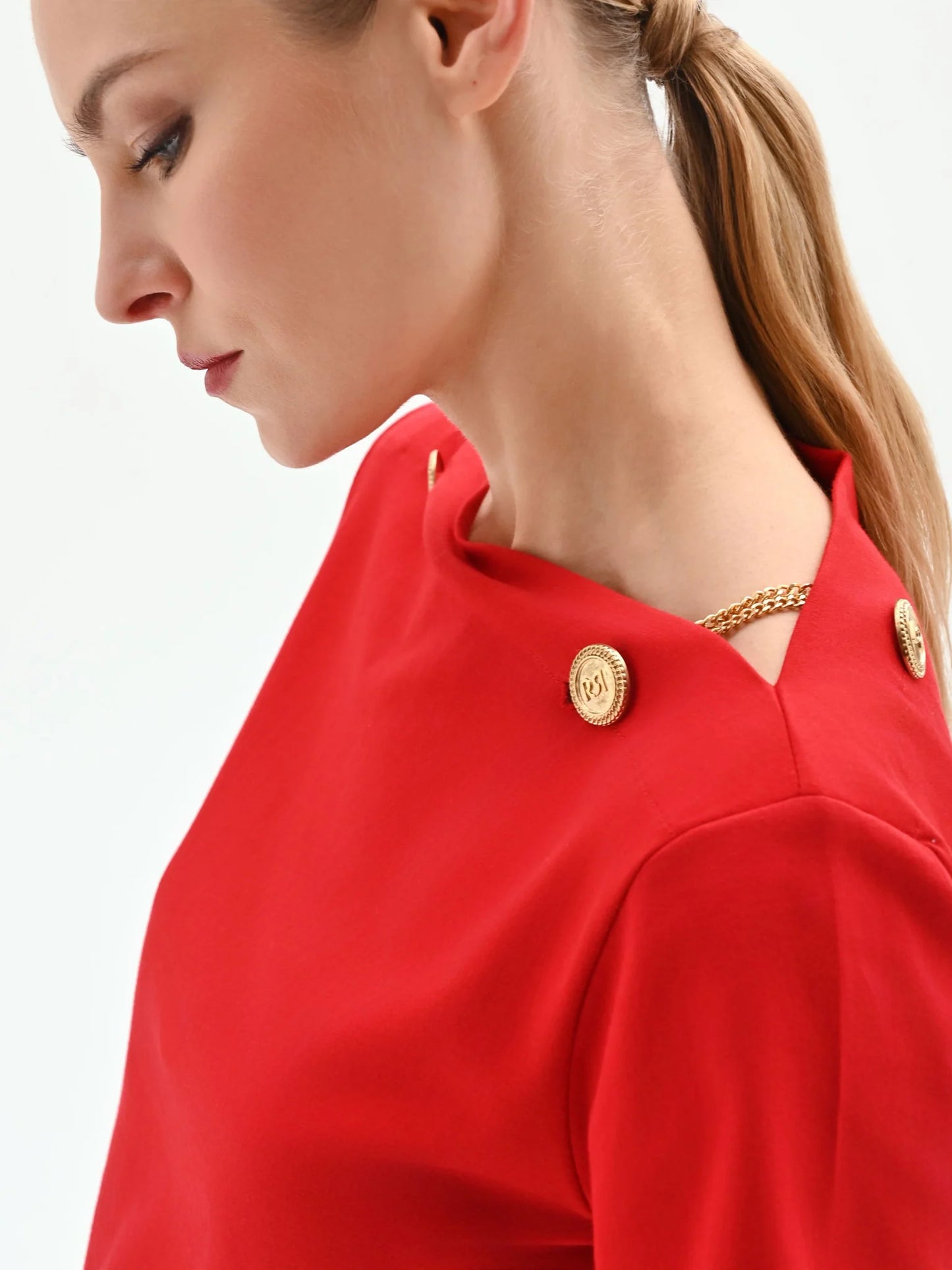 T-Shirt con dettagli Oro