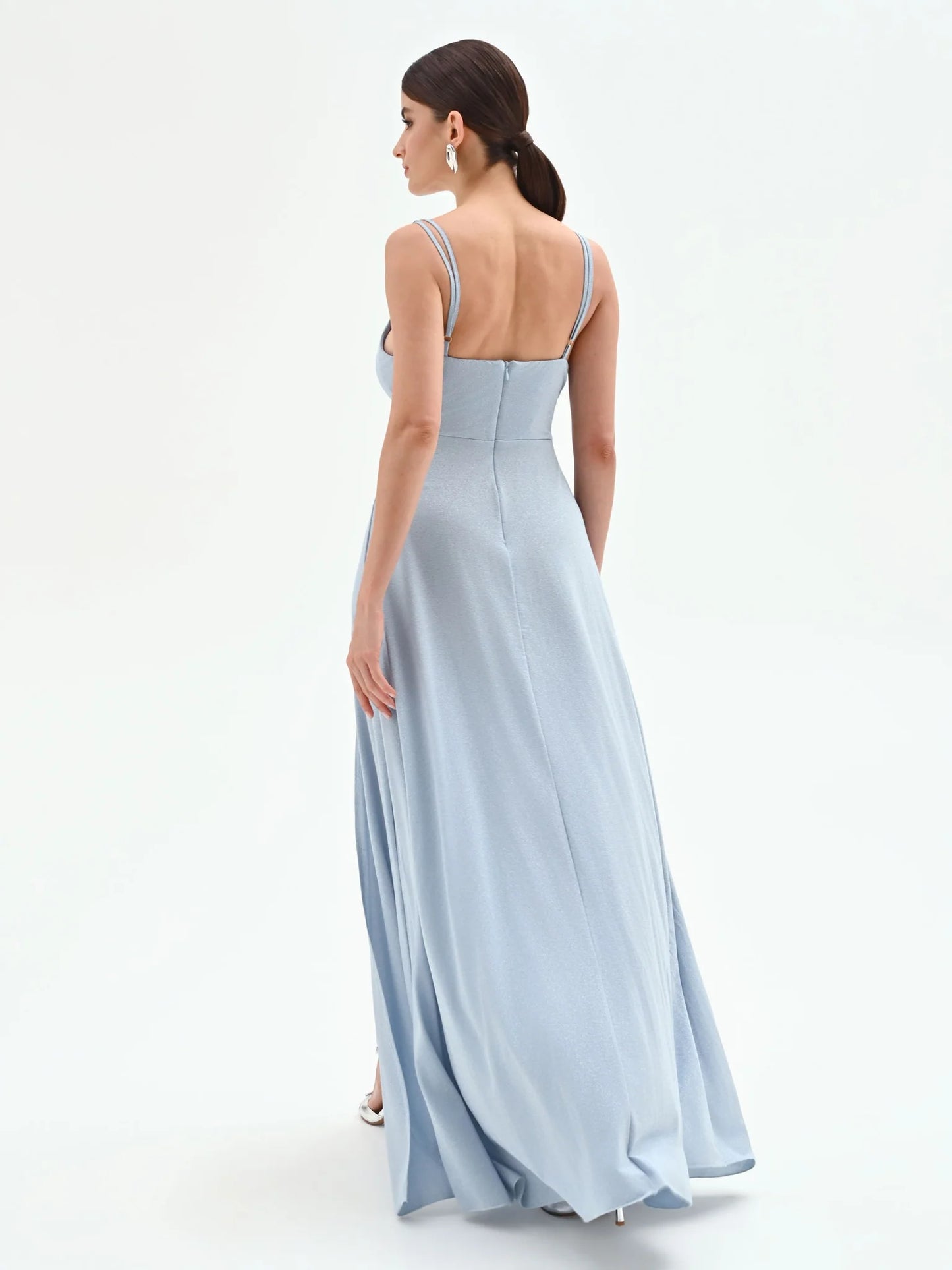 Abito lungo in Jersey Lurex